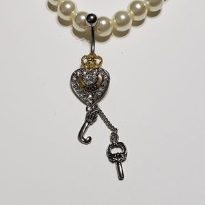 🆕️ Juicy Heart with Key Belly Ring
